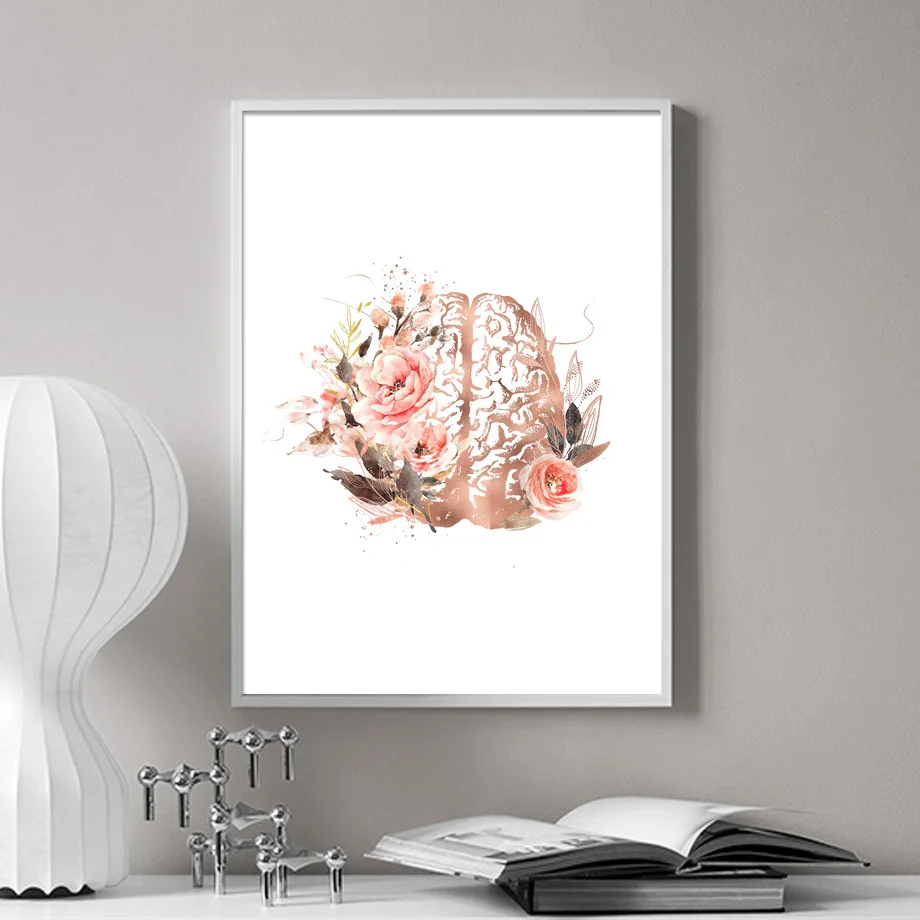 Медицинская анатомия череп желудочно-кишечная система настенная Картина на