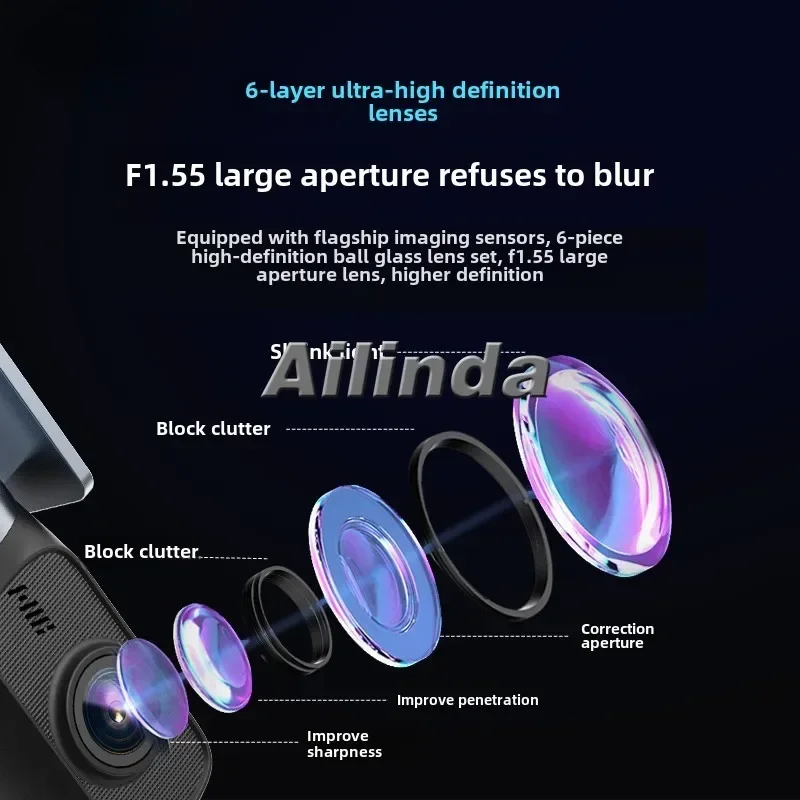 Регистратор вождения новинка 2024 2K высокое разрешение ночное видение мониторинг