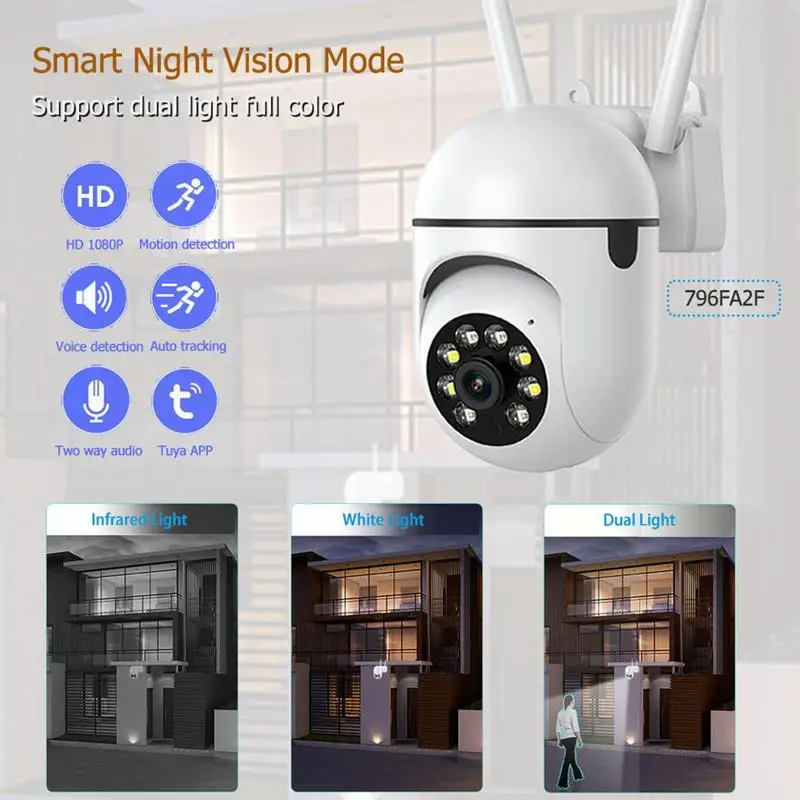 

Камера видеонаблюдения с лампочками A7, Wi-Fi, 1080p