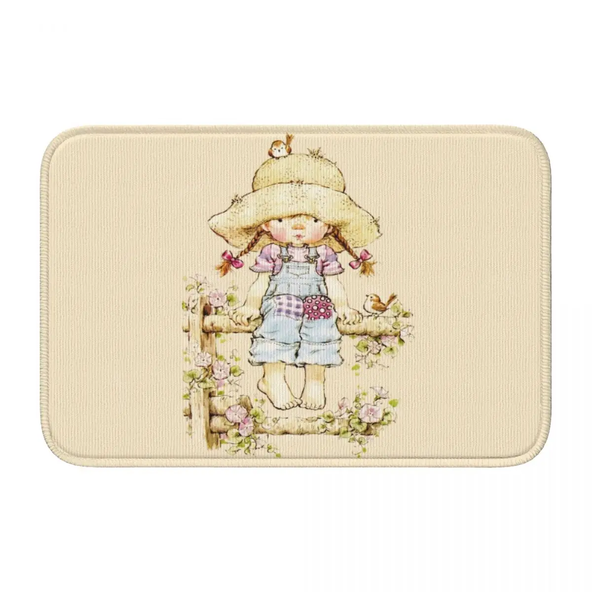 Сара Кей - Сидя на ограждении Коврики для унитаза ванной Коврик ПВХ