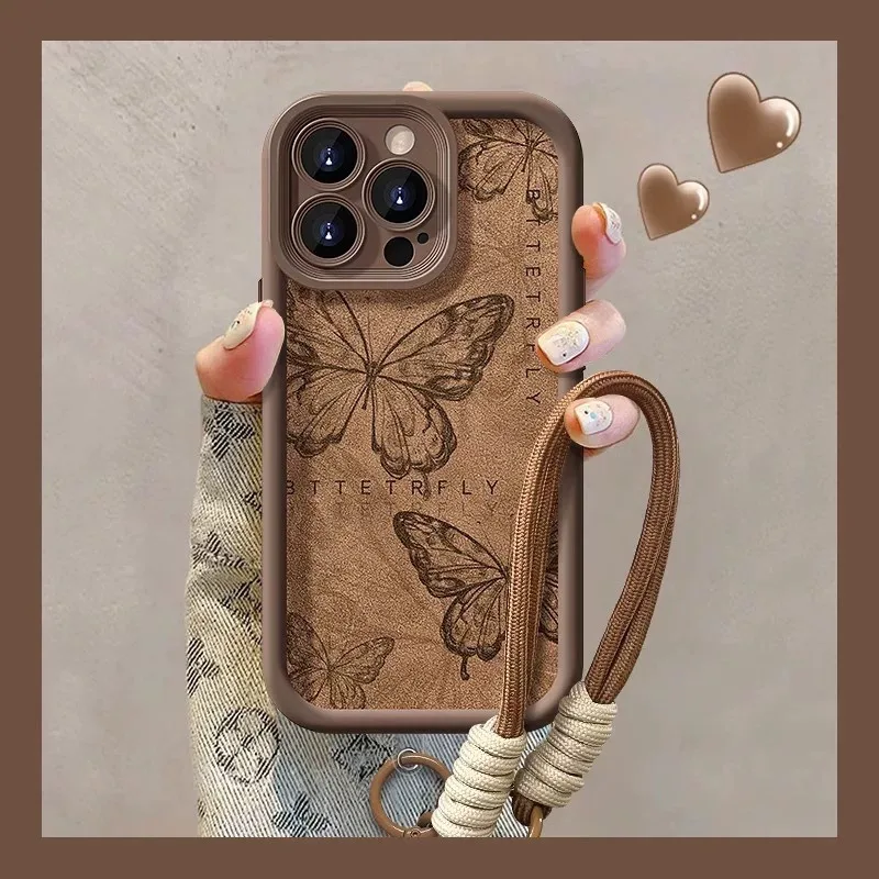Фото Чехол для телефона с ремешком в стиле ретро-бабочкой для Honor Magic 7 6 5 4 Lite X9C X9B X9A X9 X8 X8A X7A X6B X5 X5B 400 300 200 Cover №2