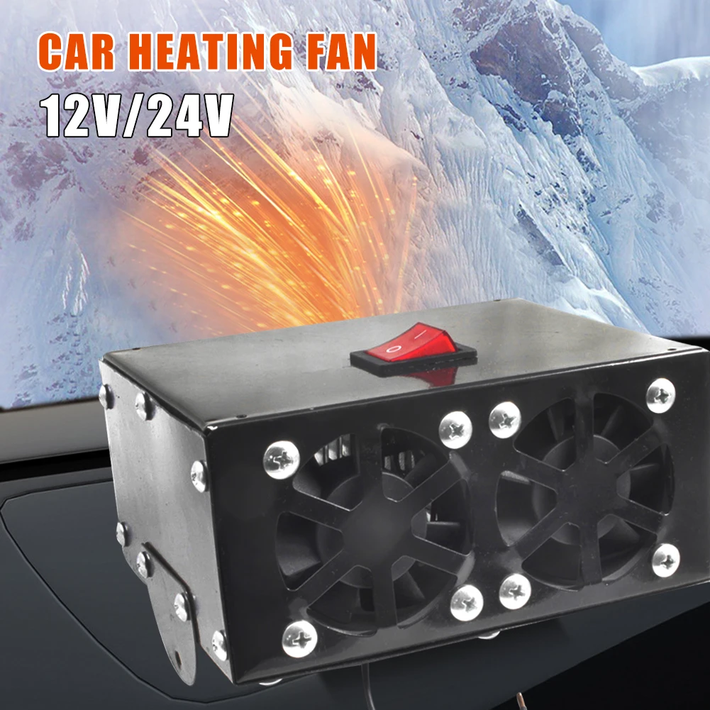

600W Car Heater 24V/12V Energy Saving PTC Car Fan Air Heater Instant Heating Parking Heater Windscreen Demister Defroster