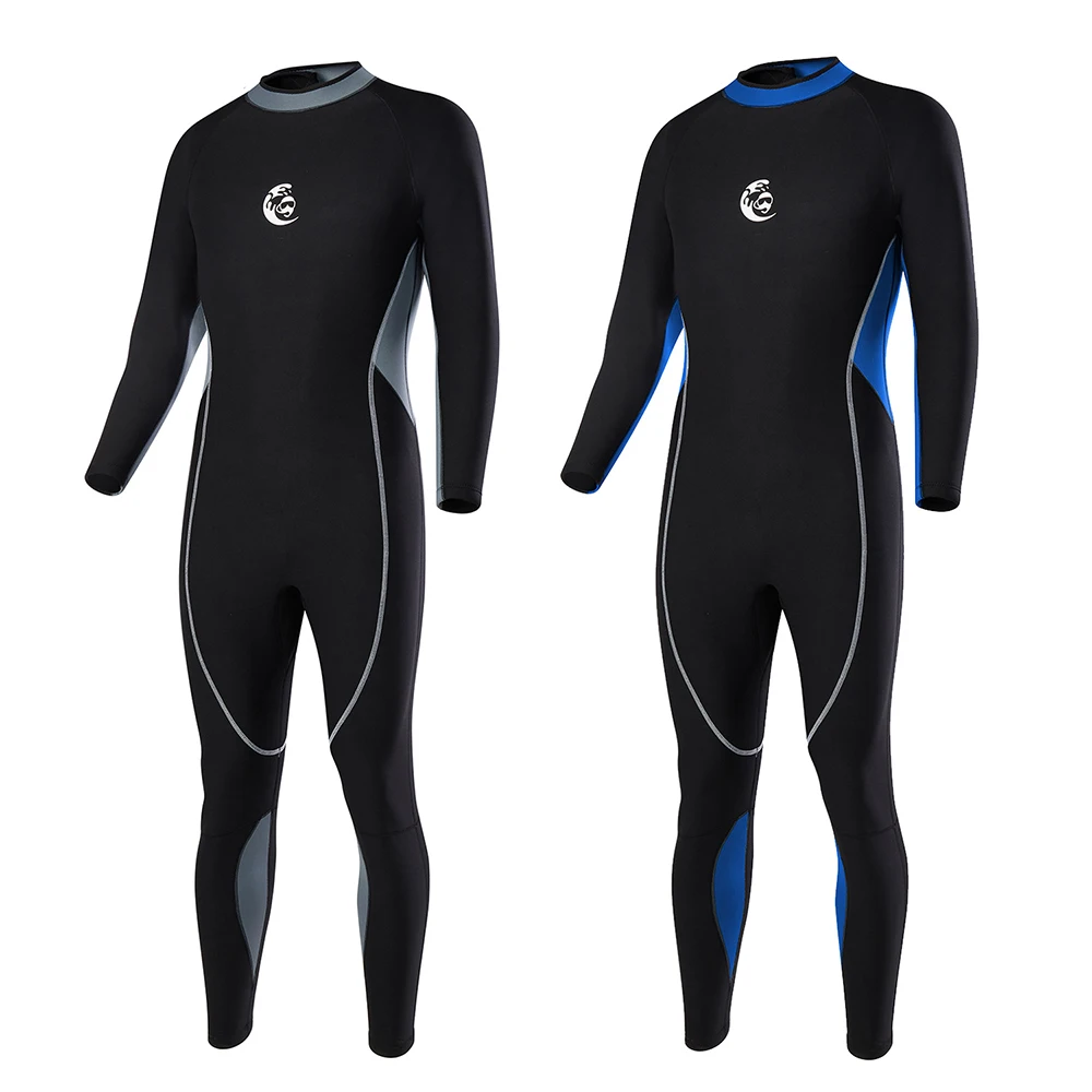 

New 2mm neoprene men's wetsuit one-piece long-sleeved warmth thickening outdoor water sports boating surfing swimming wetsuit