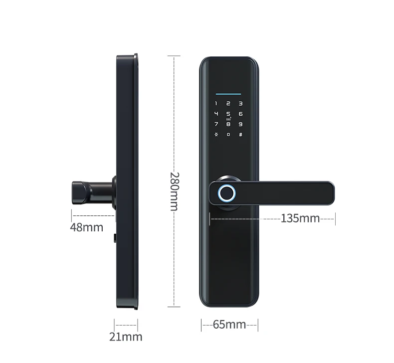 Home Electronic Automatic Anti-theft Wifi door lock With Fingerprint Smart Door Lock