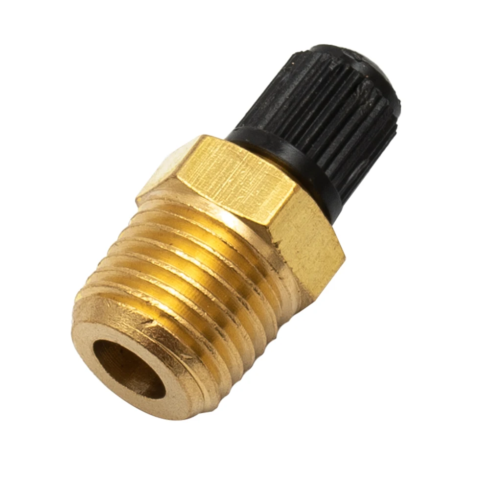 

New 1/4 Inch NPT Solid Nickel Plated Brass Air Compressor Tank Fill Valve 6.35mm Male NPT Standard Thread Core Rated To 2g00psi