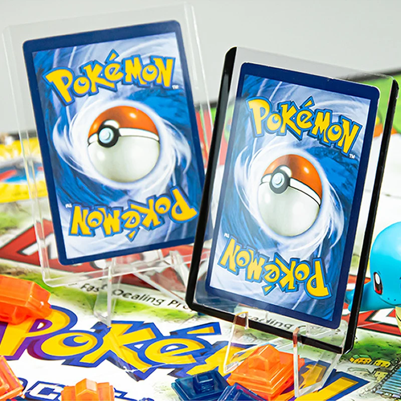 3 шт./компл. прозрачный мольберт с рукавами для карт Pokemon подставки альбомов