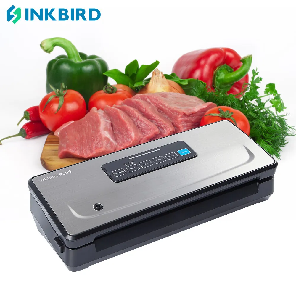 Enlarge INKBIRD Dry/Moist/Pulse/Canister Modes Vacuum Packing Machines Ziploc Vacuum Sealer Food Preservation Kitchen Cooking Appliances
