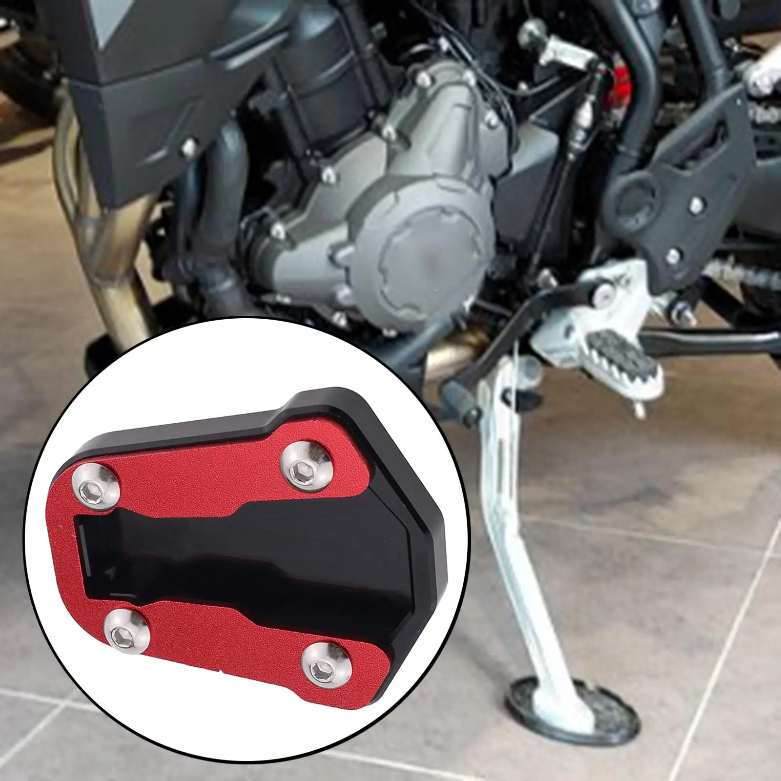 

Aluminum Kickstand Side Stand Mount Extender Pad for CRF300300 Rally Meet the quality standards, tested before shipment