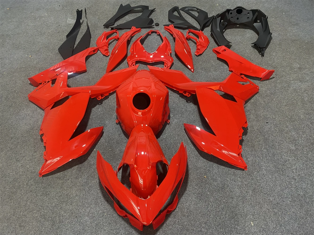 Motorcycle Fairing Kit fits Ninja 400 2018 2019 2020 2021 2022 2023 EX400 18 19 22 23 Year fairing Red motorcycle housing