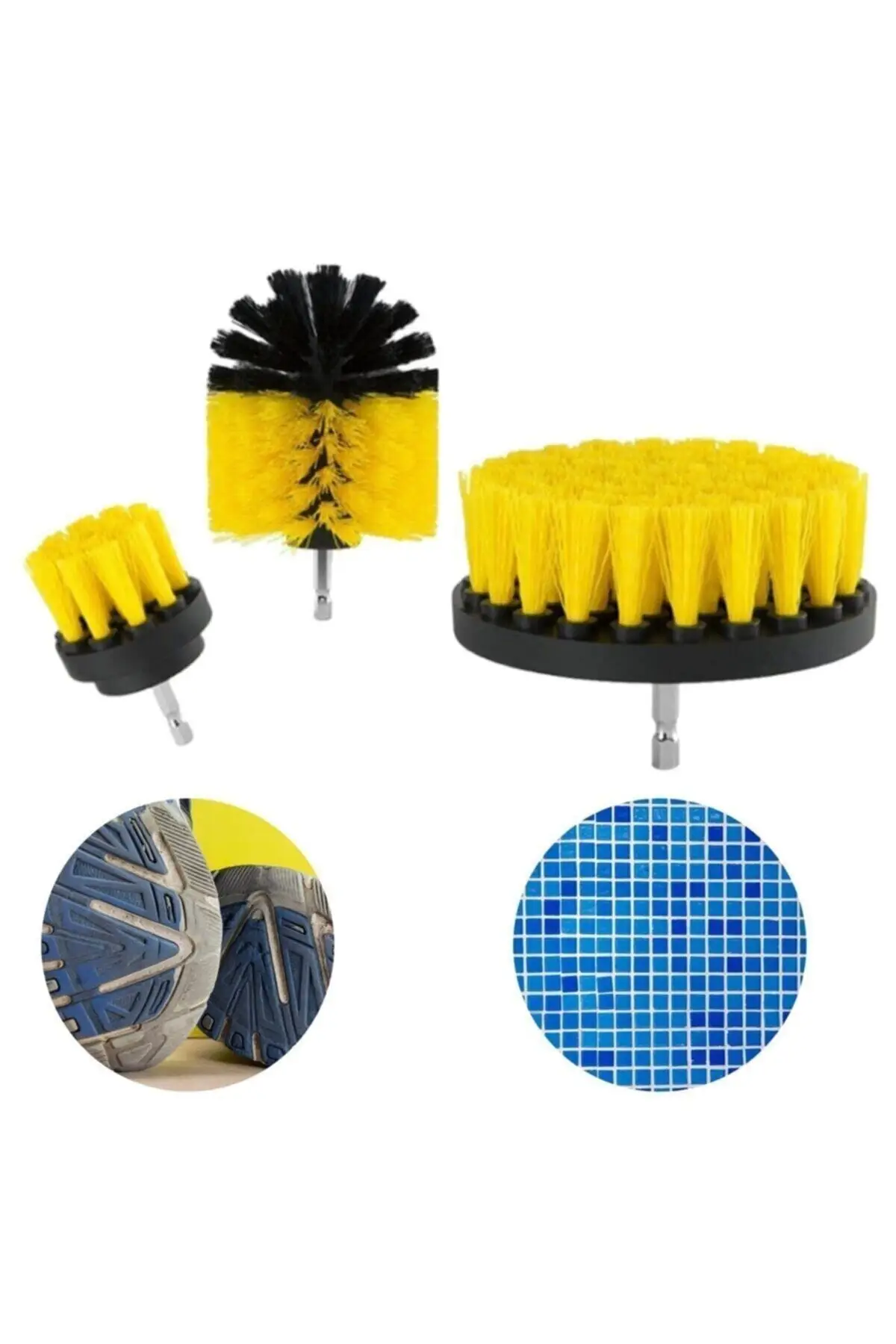 Набор щёток для чистки 3 насадки