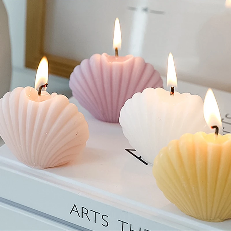 

Small Shell Essential Oil Scented Candles Diy Handmade Gifts Birthday Aromatherapy Candles Photo Props Home Decoration