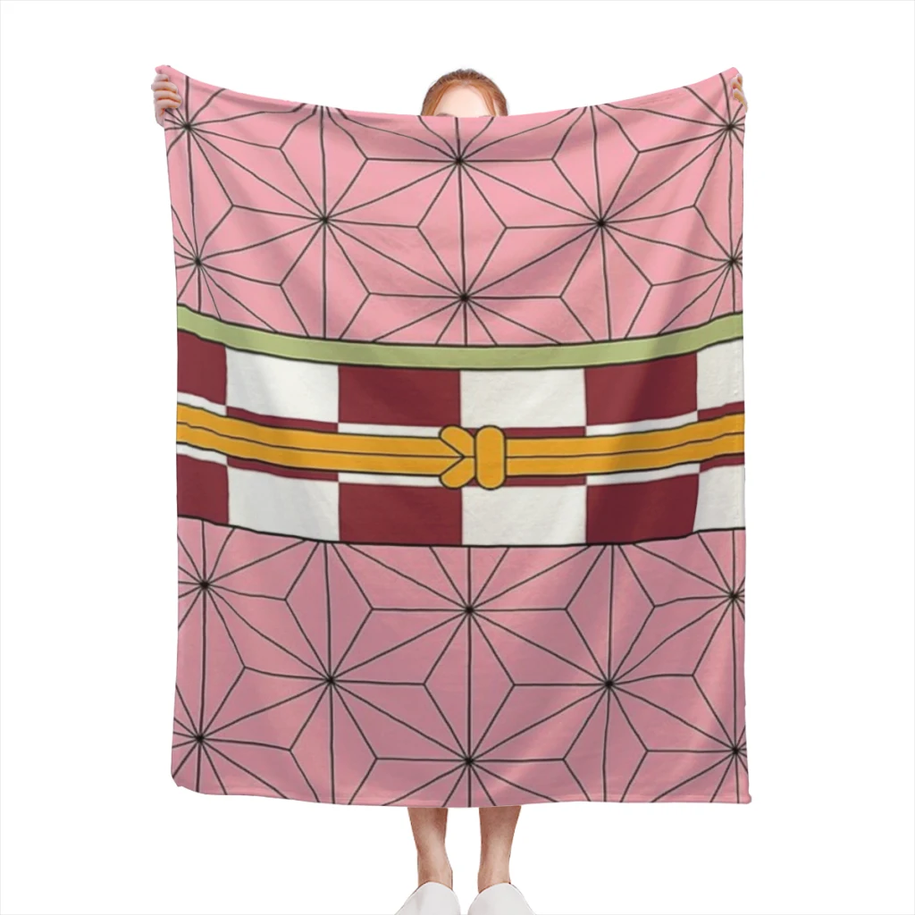 Пушистое детское одеяло покрывало для сна дивана рассекающее демонов незуко