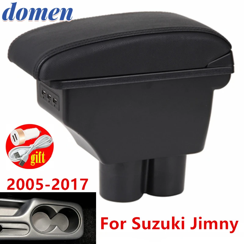 

For Suzuki Jimny armrest box +3USB Leather Center New Storage Box Modification