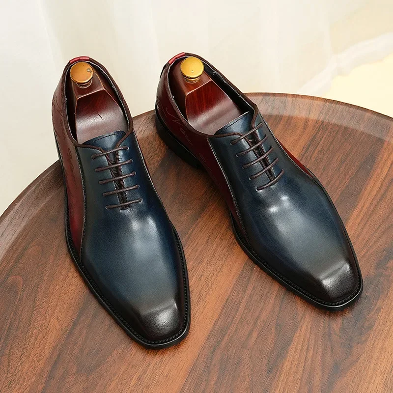 Качественные мужские туфли Goodyear с рантом дизайнерские брендовые броги на