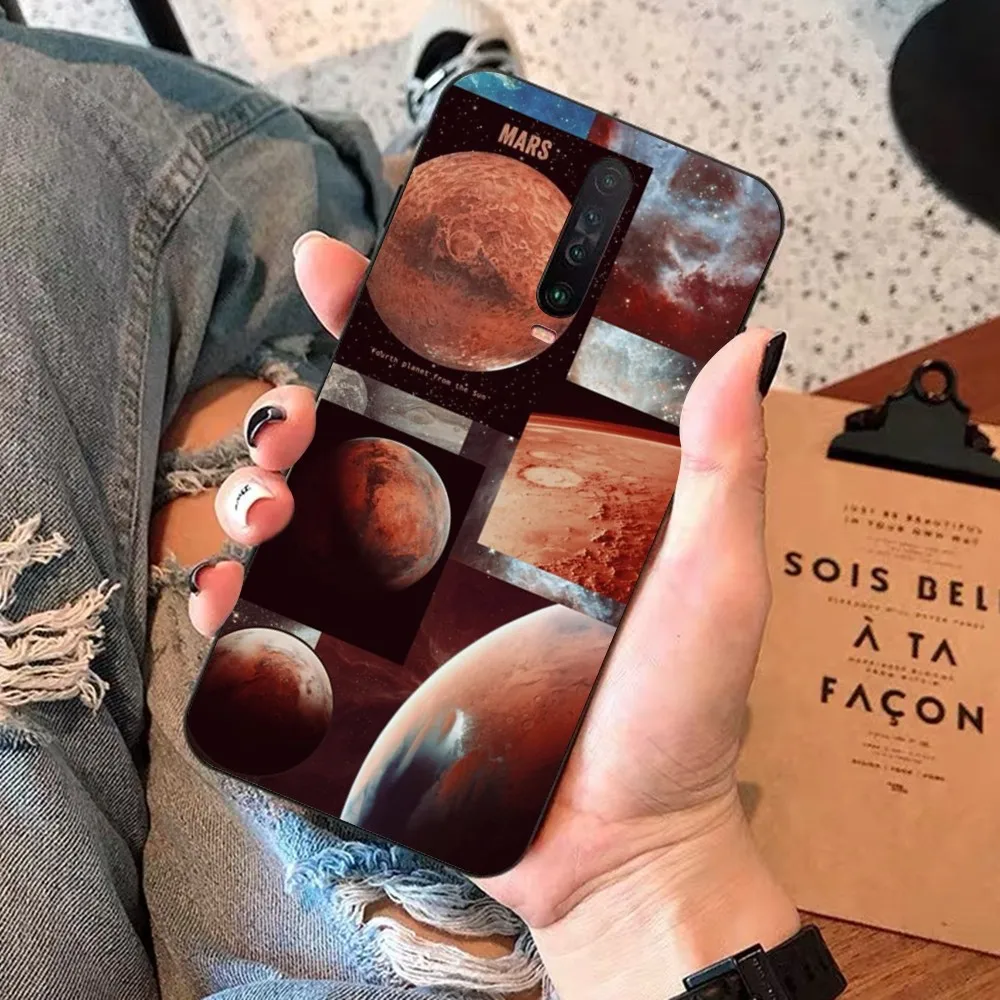 Чехол для телефона Saturn Mars planet Redmi 5 6 7 8 9 10 plus pro A GO K20 K30 K40 F3 Fundas