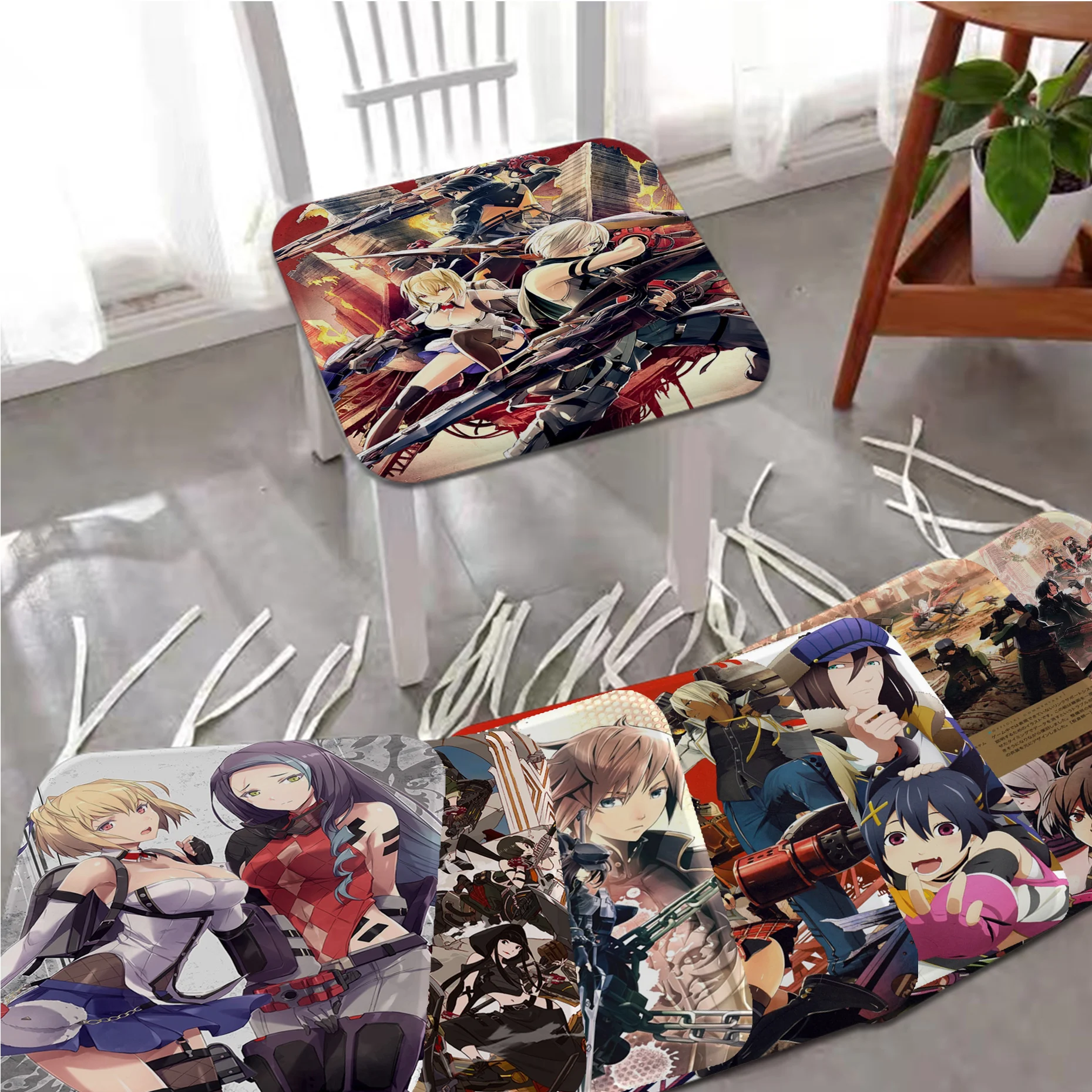 

Anime Godeater Tie Rope Fabric Cushion Non-slip Living Room Sofa Decor Students Stool Tatami Office Chair Cushions