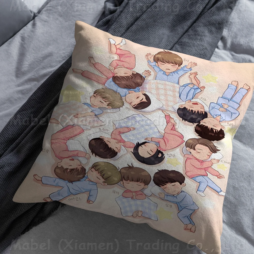 Чехол для подушки Seventeen Kpop автомобильная наволочка дивана автомобиля