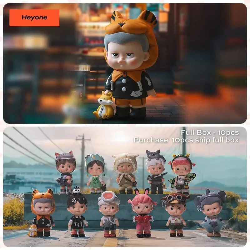 Фото Heyone HEATUP Little Team-Sweet Time In Iron Lane Series Blind Box Toys Kawaii Аниме Фигурка Caixa Caja Surprise Mystery №1