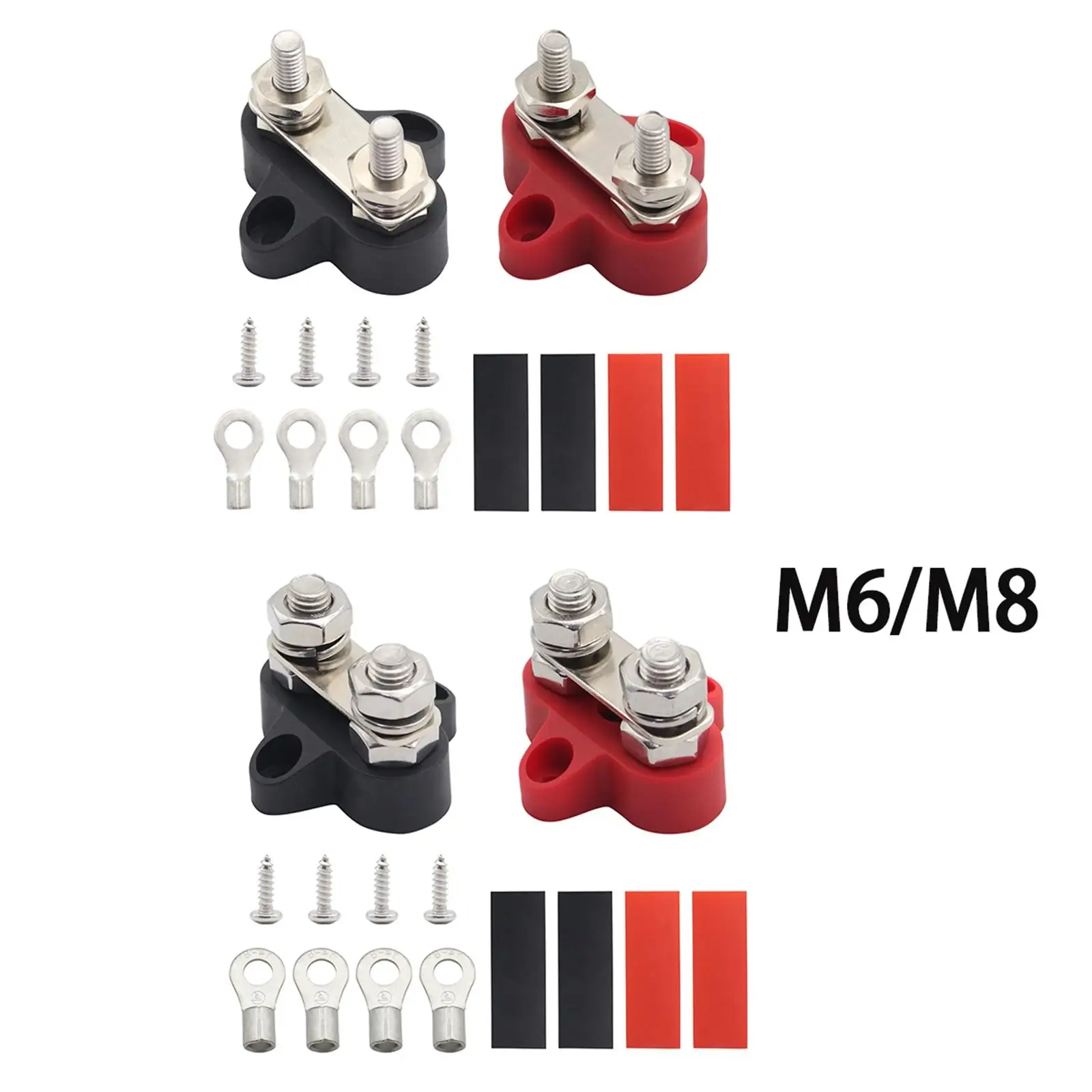 

Dual Stud Power and Ground Junction Block Distribution Block Insulated Terminal Stud Fits for Truck