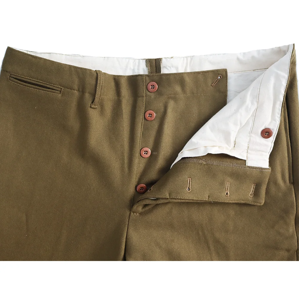 American M37 Pants Military Uniform Woolen Cloth Trousers Normandy Landing Period Retro WW2 US Army Training Sportspants Running