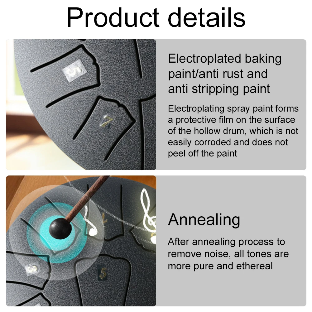 Стальной барабан для языка с чехлом 6 дюймов 11 заметок музыкальная книга пальцев