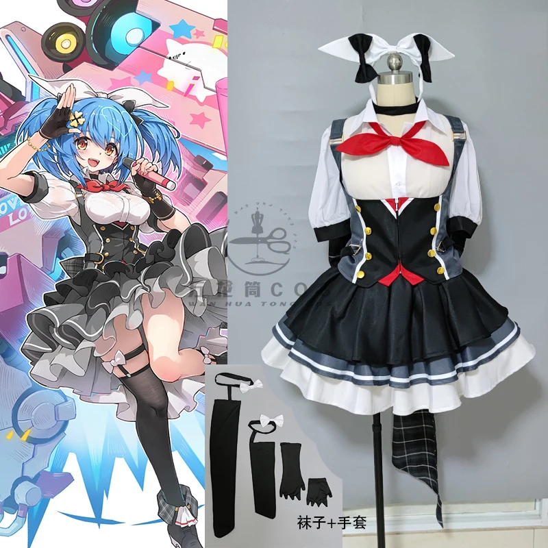 

COWOWO Аниме! Игровой костюм Warship для девочек Prinz Eugen, милый женский костюм для косплея на Хэллоуин