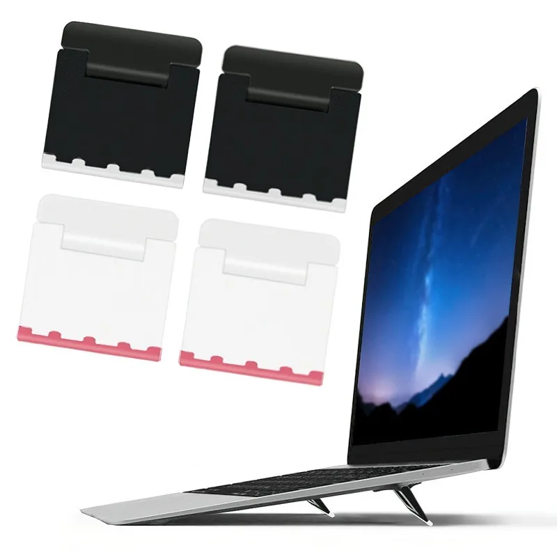 

1Pair Laptop Stand Mini Portable Invisible Holder Cooling Support Frame Foldable Laptops Stand Bracket For Macbook Air Matebook