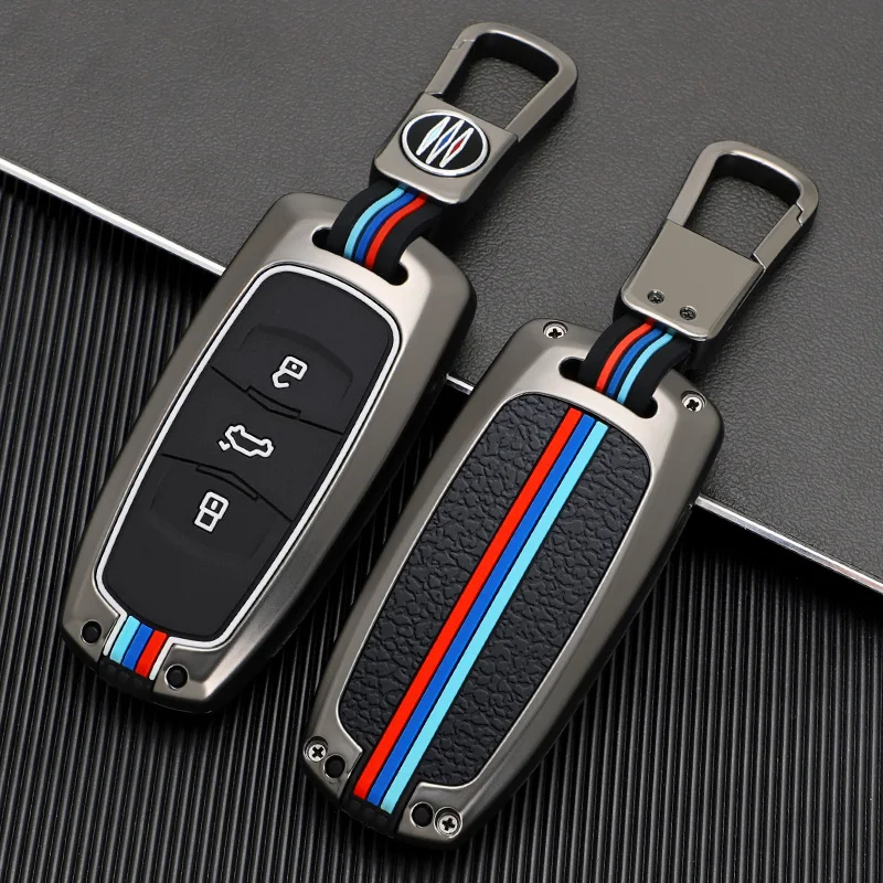 

Car Metal Remote Key Case Cover Shell For Geely Atlas Boyue NL3 EX7 Emgrand X7 Emgrarand X7 SUV GT GC9 Borui Fob Accessories