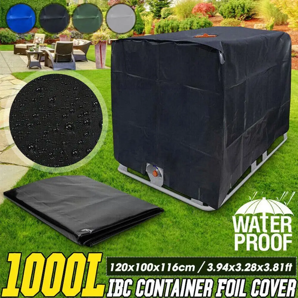 

4 colors IBC Outdoor Cover For Rain Water Tank 1000 liters Container Foil Waterproof Anti-Dust Cover Sun Protection Oxford F2I2