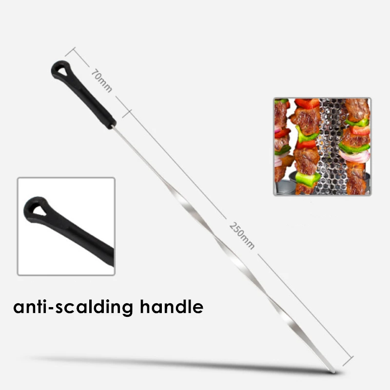 electric grill 6810 sticks automatic revolving vertical grill timing barbecue tools smokeless mutton bbq skewers machine free global shipping