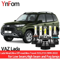 ynfom led headlights kit for vaz lada niva %e2%85%b1off roadtravel 99 22 lowhigh beamfog lampcar accessoriescar headlight bulbs