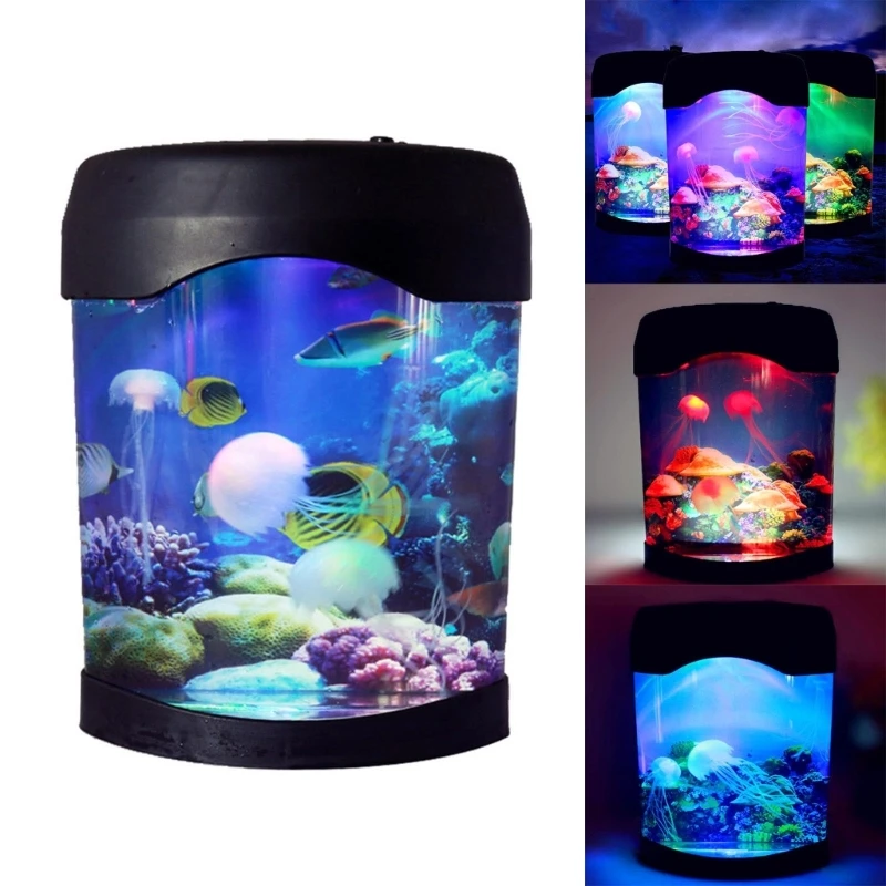 

Relaxing Mood Jellyfish-Lamp Aquarium Light LED Color Changing Table Night Lamps Drop Shipping