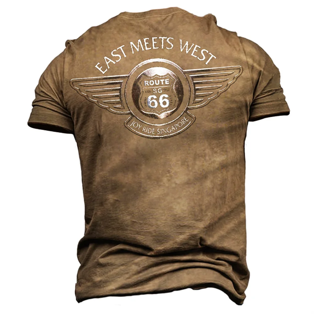 

Summer T Shirt Vintage Men's Tees 3D Printed T Shirts Street Casual Male Sweatshirt O-neck Oversized Short Sleeve Loose Clothing