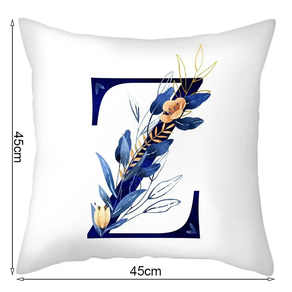 

Delicate Cushion Cover Washable Cushion Case Super Soft Elegant Modern Style Letter Throw Cushion Case Wide Usage