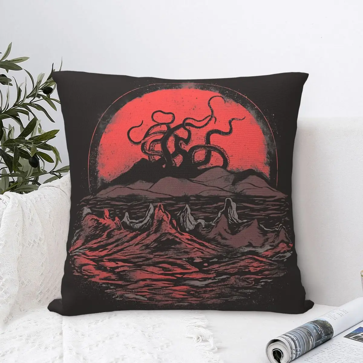 

Tentacle Wars Octopus Throw Pillow Case Short Plus Cushion Covers For Home Sofa Chair Decorative Backpack