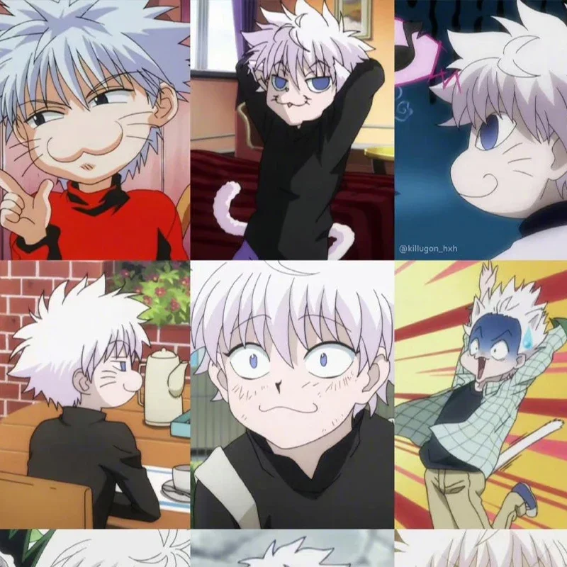 Новый HUNTER анимация периферийные украшения милое кошачье лицо Killua Zaoldyeck GK фигурка