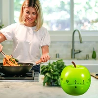 1pc cooking reminder apple shaped timer kitchen cooking timers mechanical timer for kitchen home cook