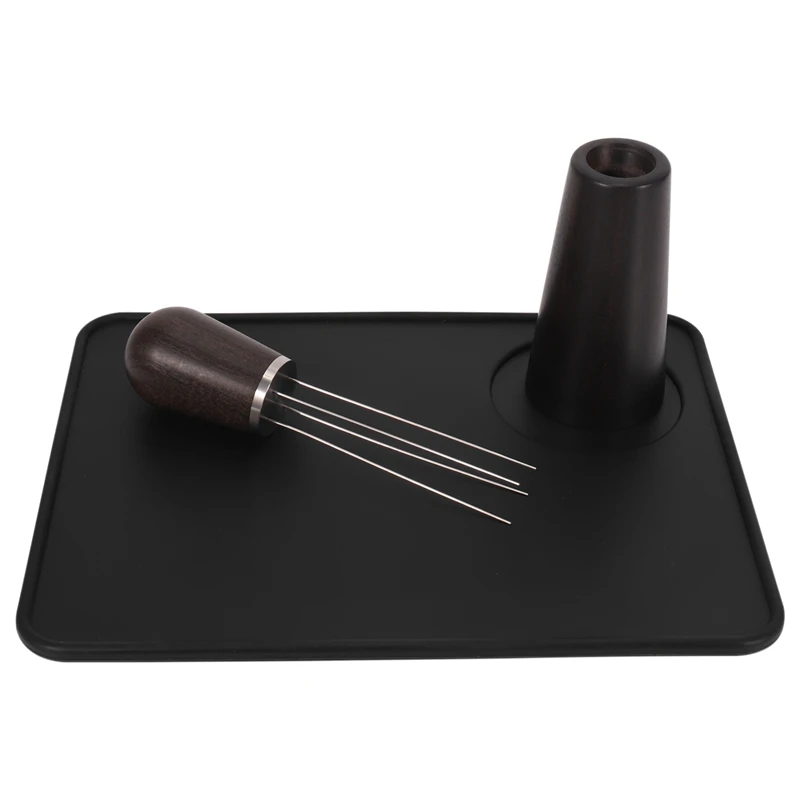 

Мешалка Для Кофе эспрессо с ковриком для темпера, инструмент для перемешивания кофе Pavant для дистрибьюции эспрессо, ручной инструмент для ба...