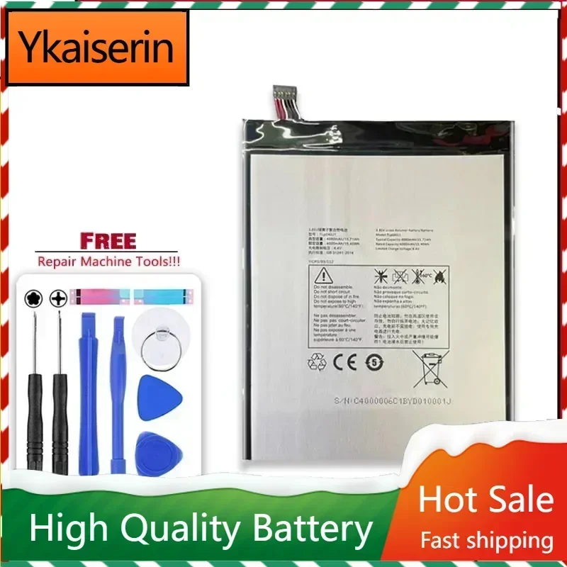 Сменный аккумулятор TLp040K7 TLp040J1 емкостью 4080 мАч для планшета Alcatel A30 4G LTE 9024W 8 0