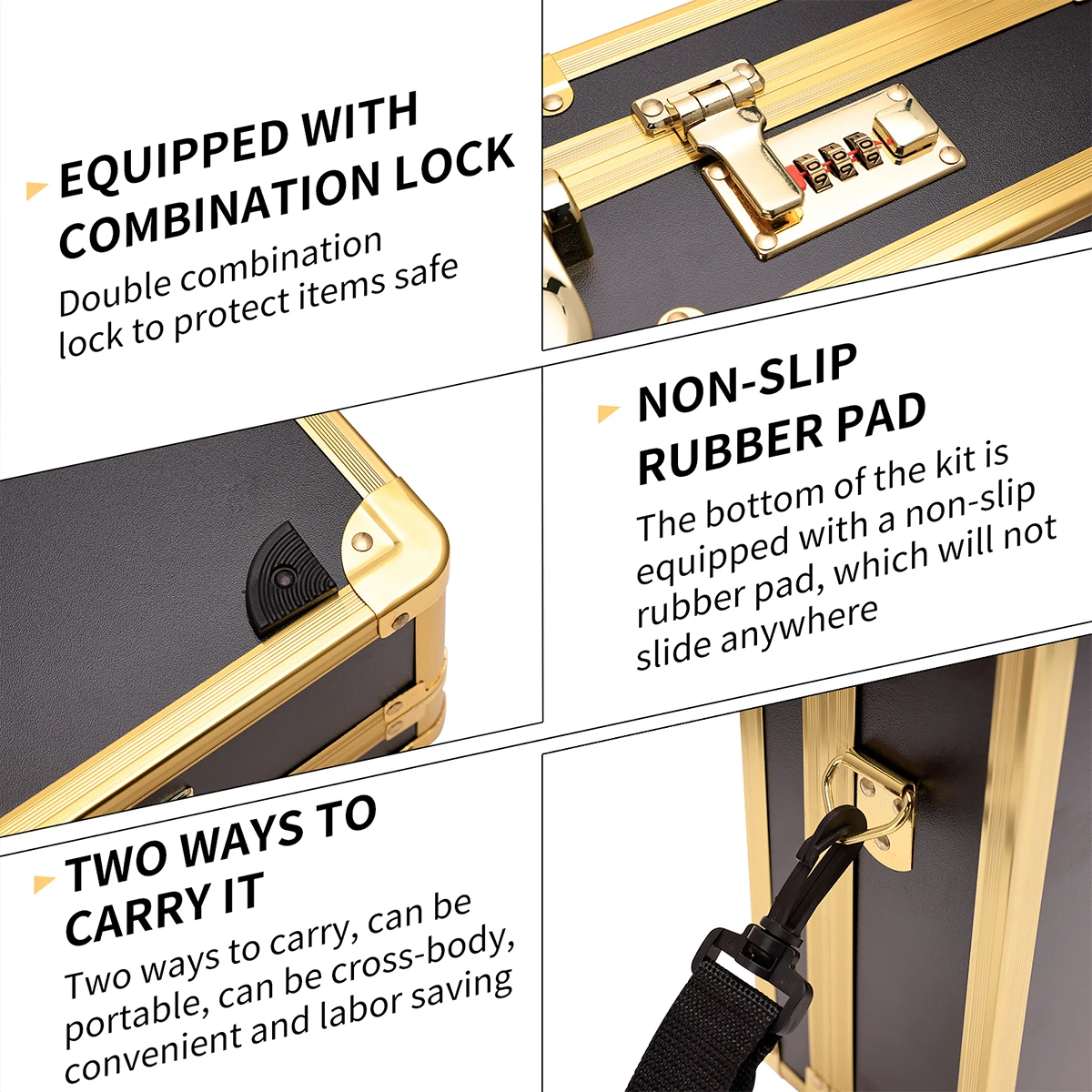 Золотой чехол для парикмахерских инструментов парикмахерская машинка стрижки