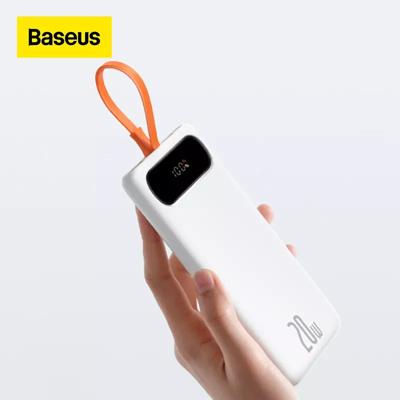 

Baseus Power Bank 10000mAh/20000mAh PD Fast Charging External Battery Charger 22.5W Powerbank For iPhone 13 Xiaomi Mi