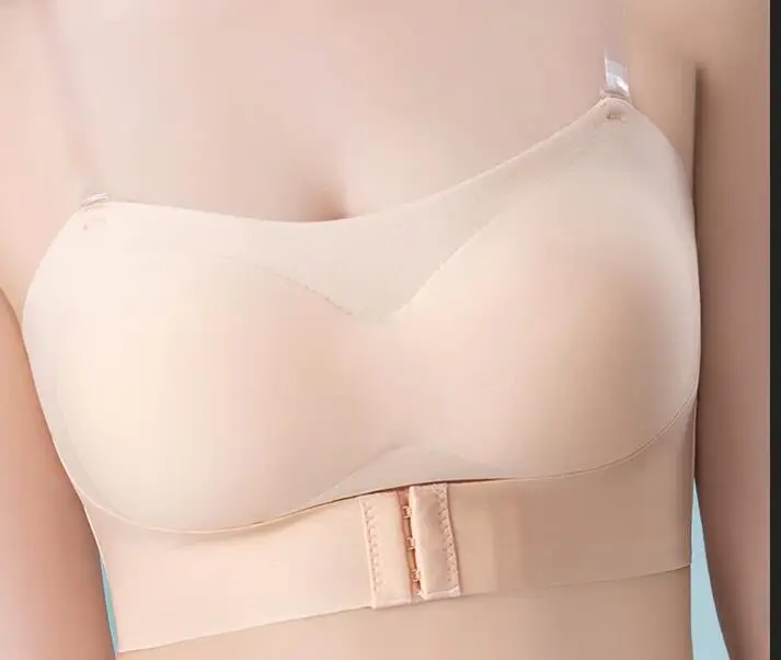

No trace strapless underwear ladies small chest thin section gather special non-slip can not fall tube top no steel ring bra