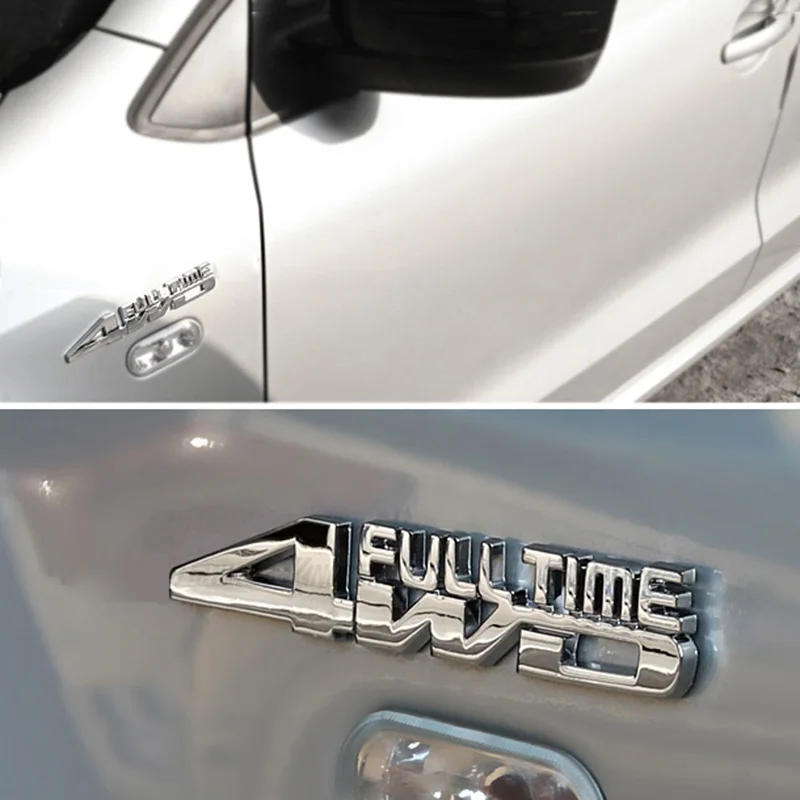 Полноценные металлические 3D наклейки 4WD значок-эмблема автомобильный боковой