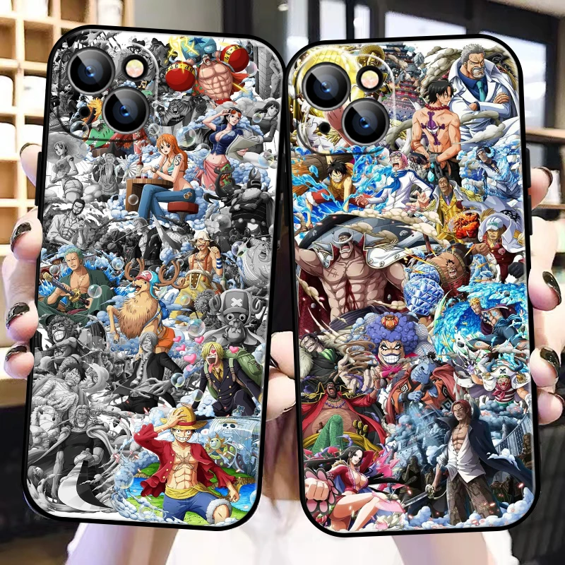 

ONE PIECE Anime For Apple iPhone 13 12 11 Pro 12 13 Mini X XR XS Max SE 5 6 6s 7 8 Plus Phone Case Silicone Cover