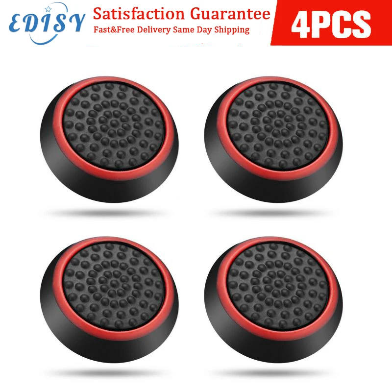 

4PCS Thumb Stick Grips Caps Joystick Cap Cases Slim Silicone Analog Thumbstick Grips Cover For Xbox/PS4 Pro PS3/PS4 Accessories