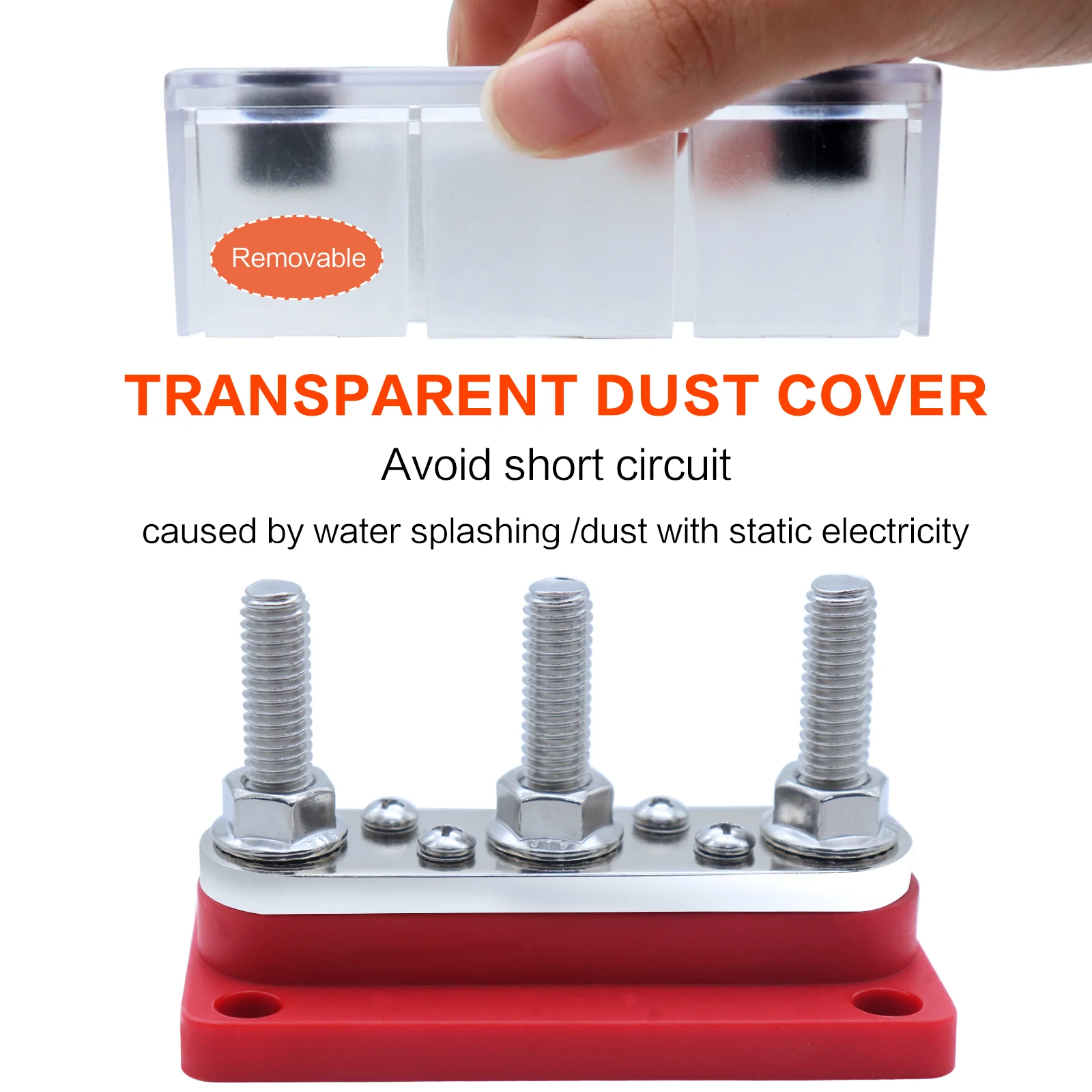 300A powerbar 3xterminal Stud 4x8 #-32 никелевые винты покрытый медный Электрический Стандартный