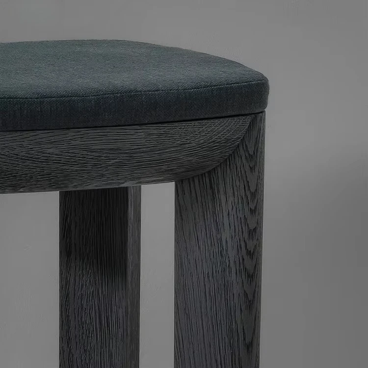 Фото Стильный барный стул yj-Weathered Espresso and Grey для барной стойки: комфорт и элегантность №5