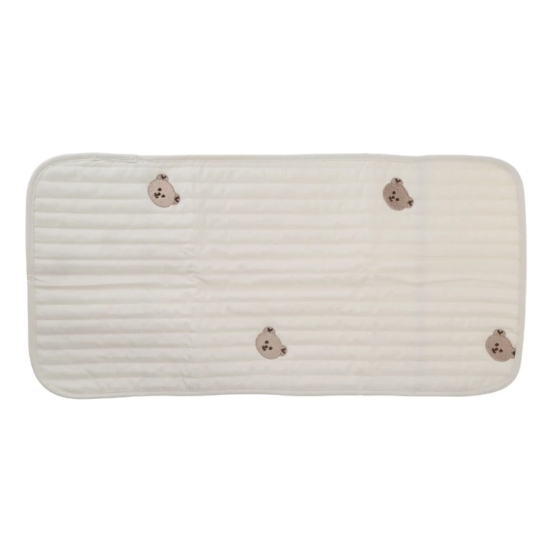 

Baby Pillow Towel Cute Embroidery Breathable Sweat Absorbent Cotton for Infant Girls Boys Dustproof Cover Towels Toddler Bedding