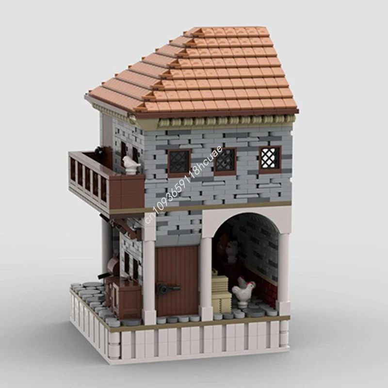 MOC изготовленное на заказ модульное здание римская древняя Insula модель с видом