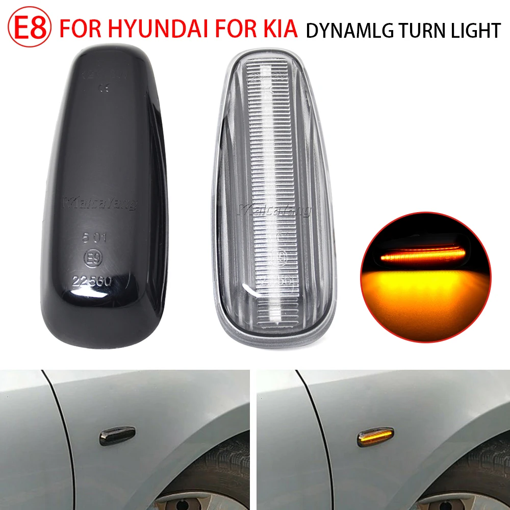 

LED Side Marker Light For Kia Pro Ceed Estate Rio III Hatchback Saloon Hyundai i30 Azera Elantra Avante Dynamic Turn Signal Lamp